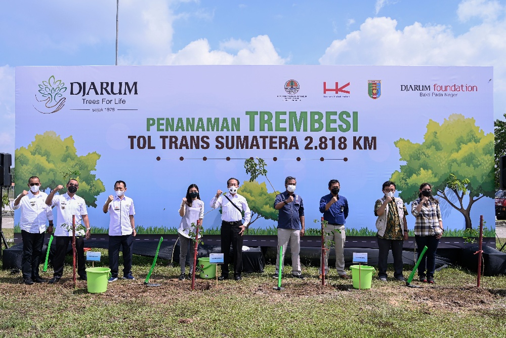 Djarum Trees for Life Hijaukan Tol Trans Sumatera